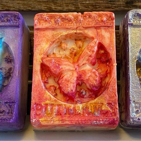 3 Bars, Butterfly Soap Bars, Handmade ( PRICE IS FIRM ) - Picture 5 of 9